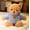 Blue sweatshirt with a light bear design, variant on Hengshan Teddy Bear Plush Toy, Cute Stuffed Teddy Bear Doll with Knitted Sweater, Soft Curly Bear Stuffed Animal, Cuddle Buddy for Kids Boys Girls, 2 Colors Multiple Sizes