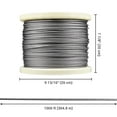 thumbnail image 3 of Yescom 1/8" T316 Stainless Steel Cable Wire Rope 7x7 Aircraft Strand Railing Decking Coil Reel 1000 Ft, 3 of 12