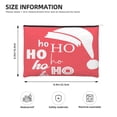 thumbnail image 3 of Susaid Saying Ho Ho Ho Print Makeup Mini Bags for Women Multi Color Cosmetics Bag Travel Toiletry Bag Pencil Pouch Blank Makeup Bags with Zipper, 3 of 7