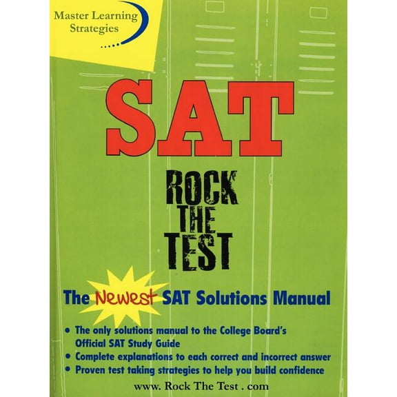 The New SAT Solutions Manual to the College Board's Official Study Guide, (Paperback)