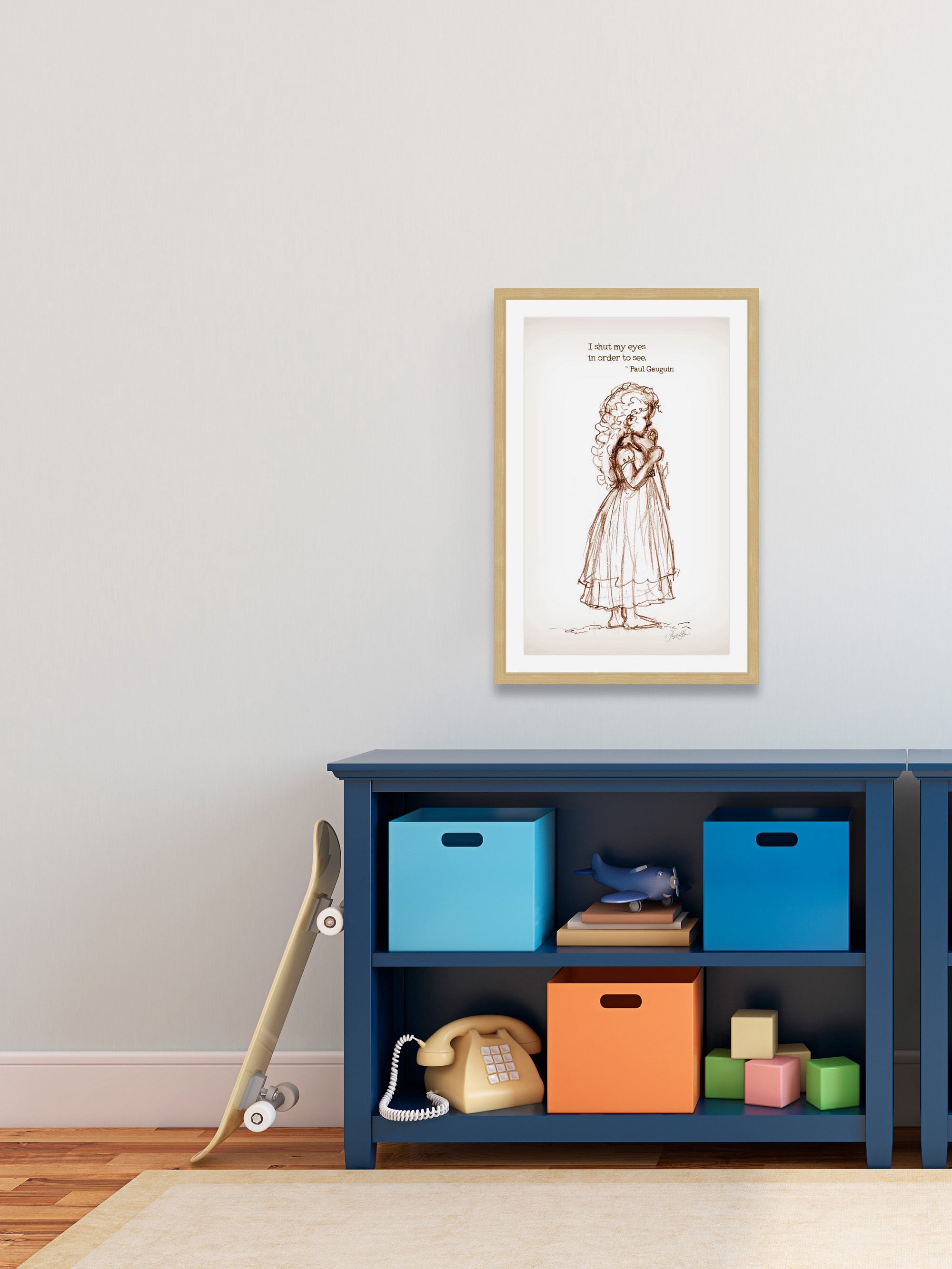 "Shut My Eyes" Framed Painting Print