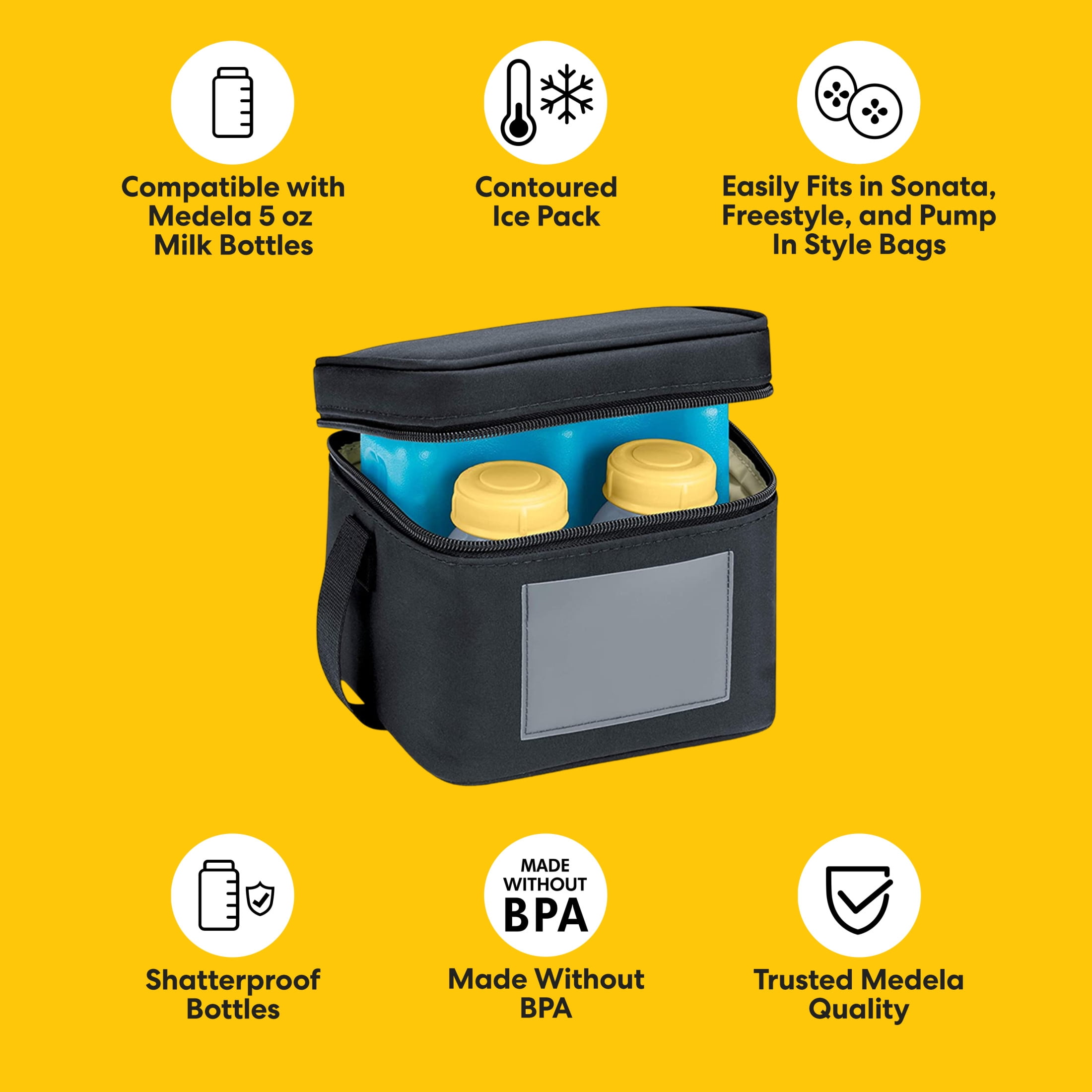 Medela Breast Milk Cooler Bag Set, 10 piece set