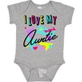 thumbnail image 3 of Inktastic I Love My Auntie- 80s Retro Style Boys or Girls Baby Bodysuit, 3 of 5
