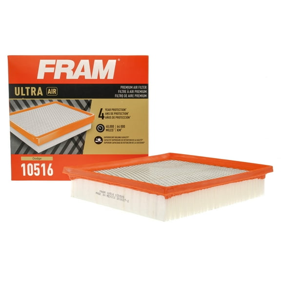 FRAM Ultra Air, 10516, Premium Engine Air Filter, Replacement Filter for Select Dodge Vehicles Fits select: 2009-2020 DODGE JOURNEY