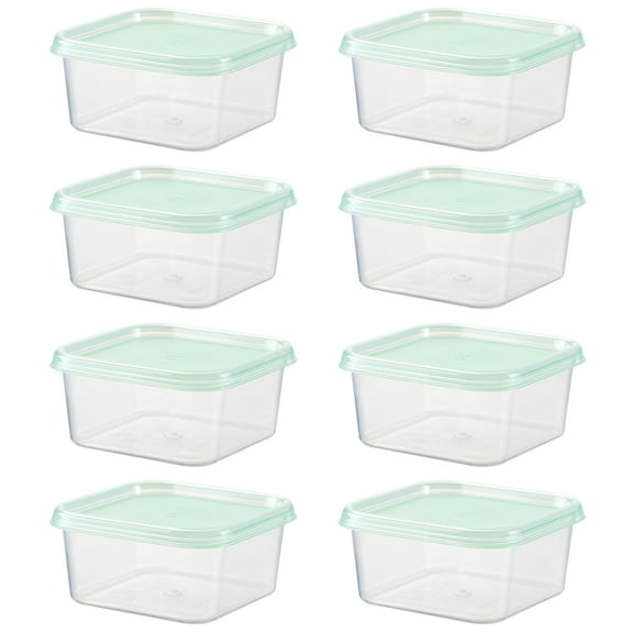 HEATSHAKING Reusable Plastic Containers 8Set For Kitchen Organization