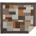 thumbnail image 4 of Rustic Quilt Rory Patchwork Brown Creme Country Bedroom Decor TCC Brands, 4 of 4