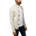 thumbnail image 4 of X RAY JEANS Mens Stand Collar Cardigan, Oatmeal, L, 4 of 7