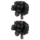 thumbnail image 2 of 2x bandas para el cabello con flores, herramienta de peinado, espiral para el cabello, para recuerdo de fiesta, despedida de soltera negro, 2 of 9