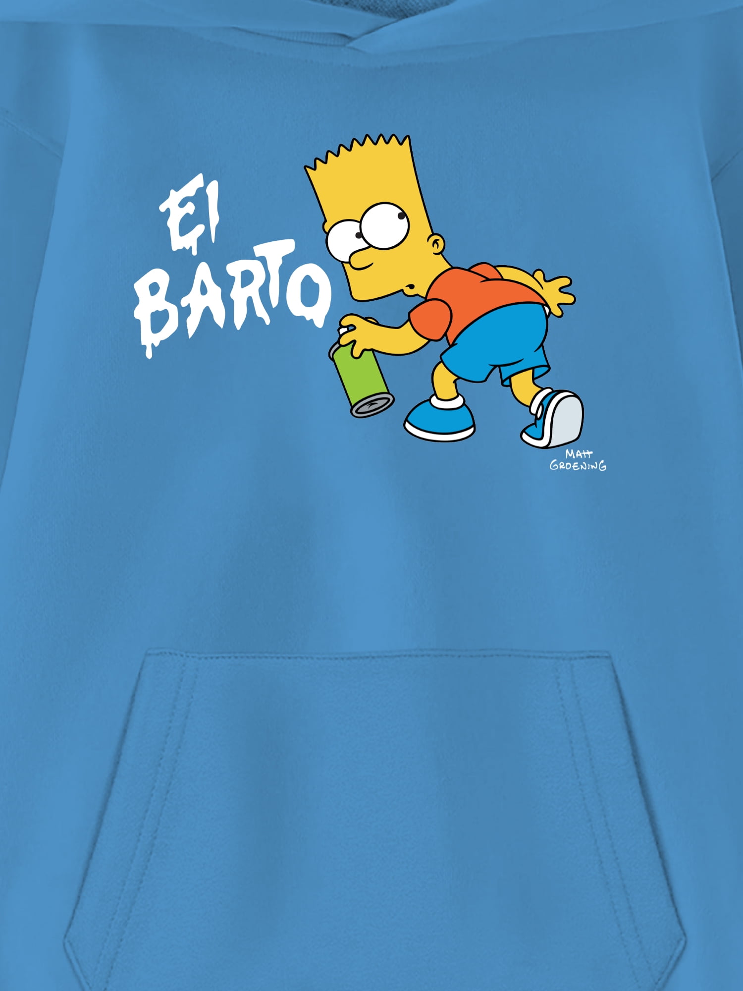 The Simpsons Kids Graphic Fleece Hoodie, El Barto, Sizes 4-18