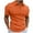 Orange, variant on Lovskoo Mens Button Down Short Sleeve Shirt Collared Shirt Casual Solid Color Pullover Trendy Button Blouse Green