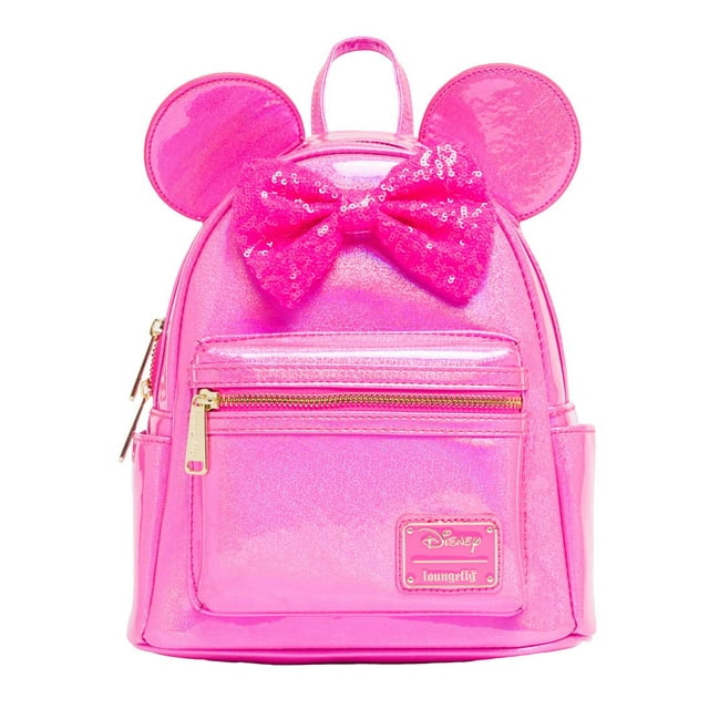 Bandolera Loungefly Disney Minnie Mouse con purpurina rosa