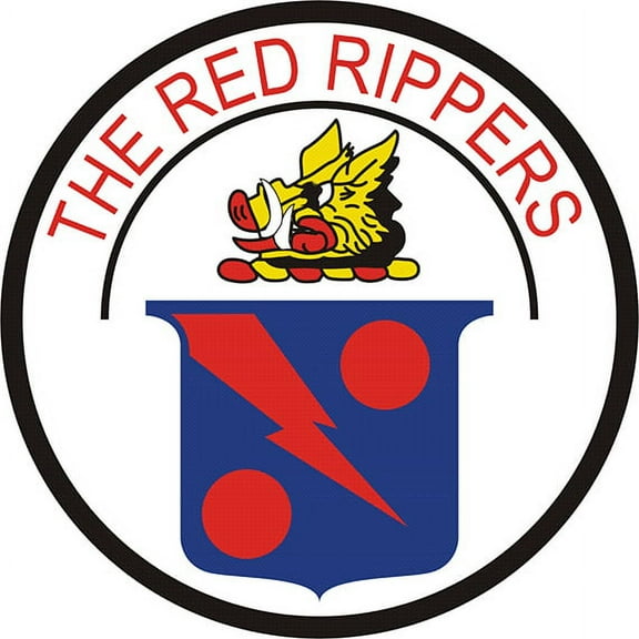 3.8 Inch VF-11 'Red Rippers' Patch Decal