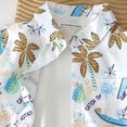 thumbnail image 4 of Ymyiu Boys Shirt Short Sleeve Boys Dress Shirts Short Sleeve Casual Button Down Shirts Lightweight Breathable Loose Fit Summer Beach Clothes 3T 4T(Light Blue, 3-4 Years), 4 of 8