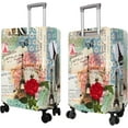 thumbnail image 2 of Travel Luggage Cover Suitcase Protector Fits 18-32 Inch Luggage Wheel Covers Patterned Travel Related Items Flower Luggage Protector Elastic Luggage Anti-scratch Suitcase Cover S, 2 of 6