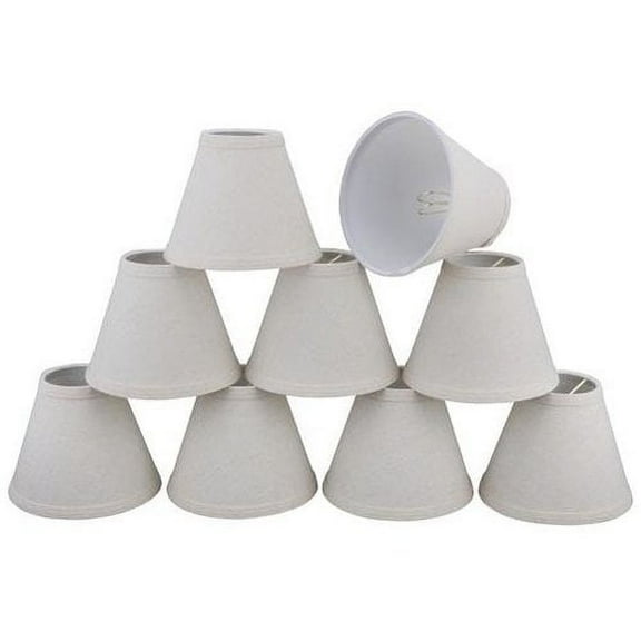 Aspen Creative Corporation 6'' Linen Empire Candelabra Shade (Set of 9)
