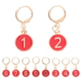 thumbnail image 1 of KAKOWELY circle stitch markers 1 Set Of Alloy Knitting Row Counter Numbered Stitch Markers Small Round Crochet Counter Small Alloy Knitting Markers Round Knitting Markers, 1 of 5