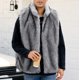 thumbnail image 4 of Ceisia Men's Loose Fit Faux Fur Stand-Collar Vest Gift, 4 of 8
