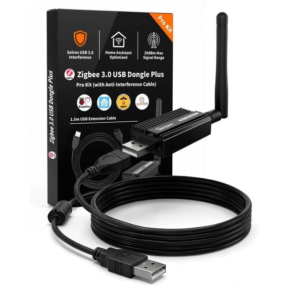 Kit Zigbee 3.0 USB Dongle Plus-E (ZBDongle-E) con cable de 1.5 m