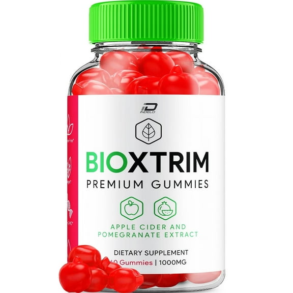 BioXtrim ACV Gummies - BioXtrim Apple Cider Vinegar Gummy Supplement for Energy - BioXtrim Keto Gummies Dietary Supplement (60 Gummies)