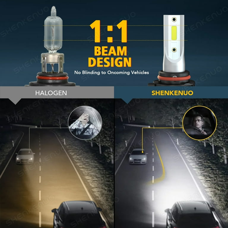 For Dodge Charger 2011-2014 - 6X LED Headlight High/Low + Fog Light Bulbs  6000K - Walmart.com