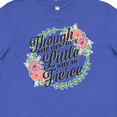 thumbnail image 4 of Inktastic Though She Be But Little She is Fierce with Flower Circle Illustration Youth T-Shirt, 4 of 5