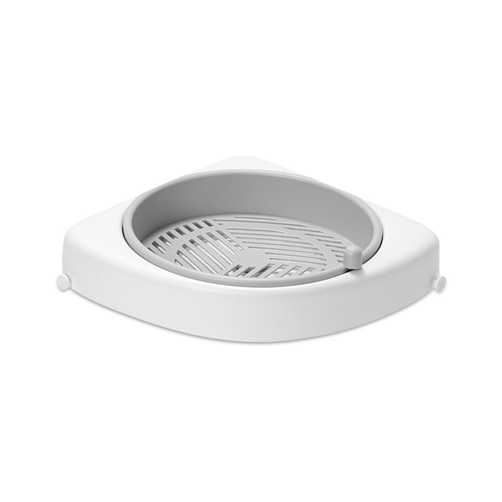 Worallymy Corner Shelf Bathroom Kitchen Triangular Storage Rack Wall