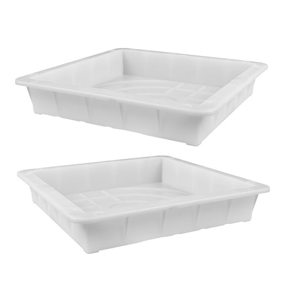 2pcs White Plastic Concrete Molds for Sidewalk Paving Path Maker Forms for Outdoor Garden Decor