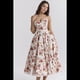 thumbnail image 4 of Vestidos de Invitada de Boda para Mujer, con Tirantes Finos, Corsé, para Fiesta de , con Encaje Floral, Vestidos Largos de Fiesta Flores Rojas M, 4 of 10