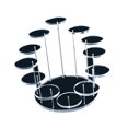 thumbnail image 2 of Multi Layer Display Stand, Fashionable Appearance Round Jewelry Display Stand Cupcake Stand Set  for Cookies for Rings 3 Layer Black,3 Layer Transparent,12 Layer Black,12 Layer, 2 of 8