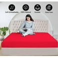 thumbnail image 4 of Read Solid 100% Egyptian Cotton 800 Thread Count Hotel Brand 1-Piece Extra Deep Pocket Fitted Sheet Fit Upto 24 Inches Deep Pocket Twin Size, 4 of 5