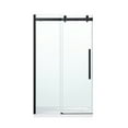 OVE Decors Bel SoftClose Matte Black 3Piece 48" Base/Door Rectangular