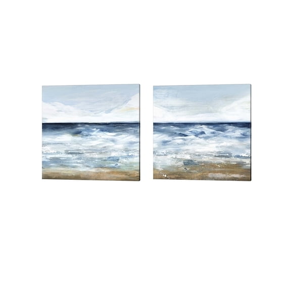 Blue Ocean by Isabelle Z Canvas Art Set of 2 14 inch X 14 inch Each