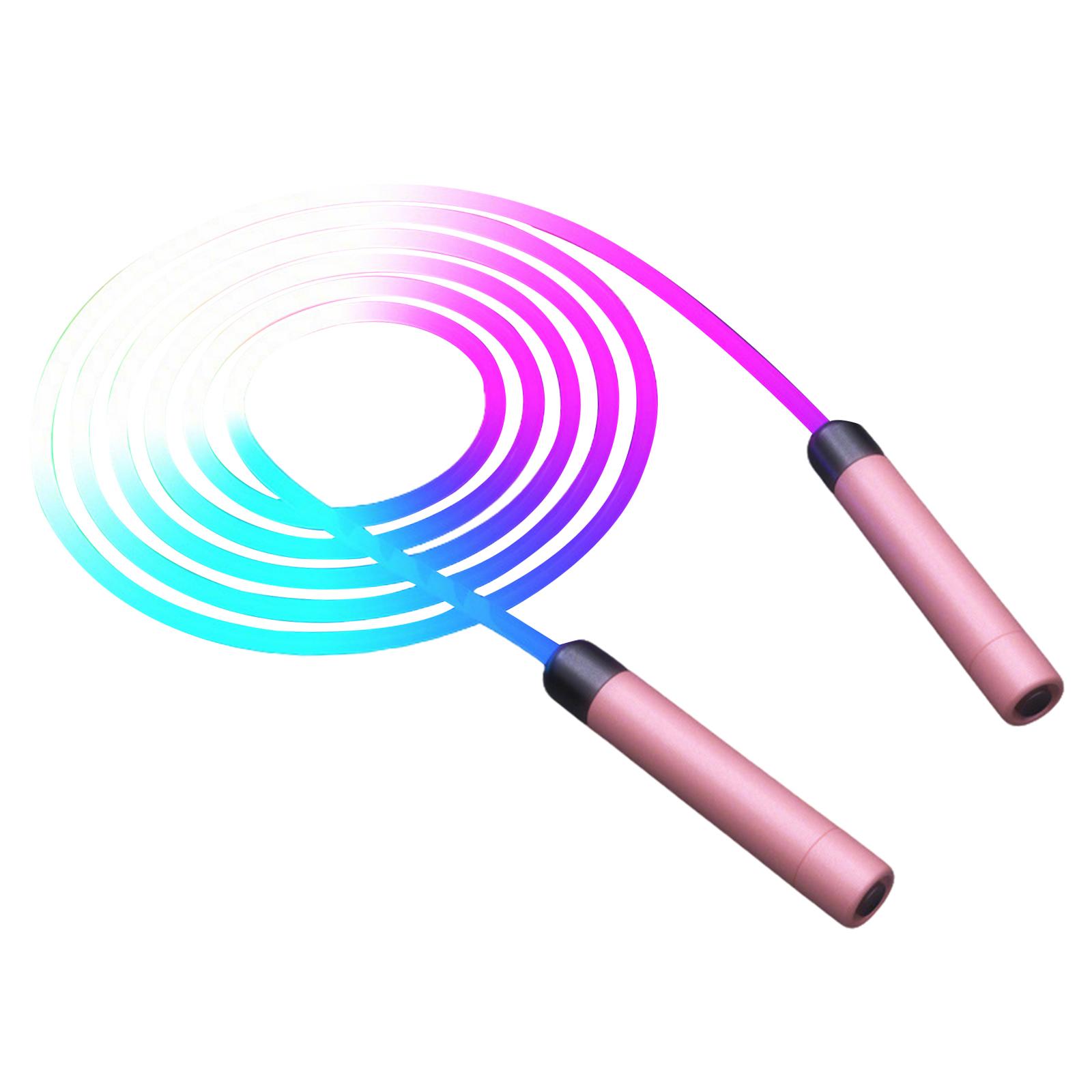 Jump Rope Skipping Rope Fitness Equipment Glowing with Bright Lights for Kids Girls Boys Outdoor Activities