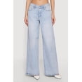 thumbnail image 3 of Women's Almost Famous Rhinestone Wide Leg Jeans, 3 of 4