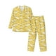 thumbnail image 1 of Fotbe Baby Chicks Pijama de Hombre con Estampado de Manga Larga, Conjunto de 2 Piezas, Ropa de Dormir Suave y Cómoda con Bolsillos-Small, 1 of 7