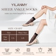 thumbnail image 7 of Yilanmy 12 Pairs Women Ankle High Nylon Sheer Socks Soft Silky Elastic Summer Thin Transparent Stockings, 7 of 7