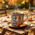 thumbnail image 4 of CaiYueKe Cat Coffee Mug, Ceramic Tea Mug with Handle, Cute Cat Themed Mug, Mom Gift Mothers Day Gift, Funny Cat Lover Mug, Kitchen Office Desk Mug, Novelty Coffee Cup, 4 of 7