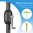 thumbnail image 4 of Abble 6.5FT Square Outdoor Patio Umbrella with Push Button Tilt and Crank Handle, Market Umbrella for Garden Deck Backyard Pool, Lime Green, 4 of 8