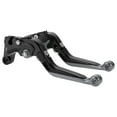 thumbnail image 1 of Palancas de freno y embrague cortas y largas para Yamaha YZF R1 09-14, palanca de freno ajustable de motocicleta, aleación de aluminio, mango negro con extremo de titanio, 1 of 1