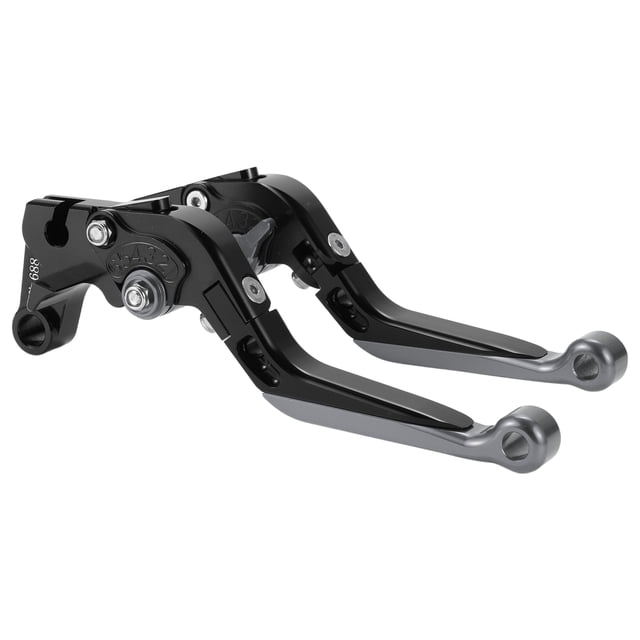 Palancas de freno y embrague cortas y largas para Yamaha YZF R1 09-14, palanca de freno ajustable de motocicleta, aleación de aluminio, mango negro con extremo de titanio