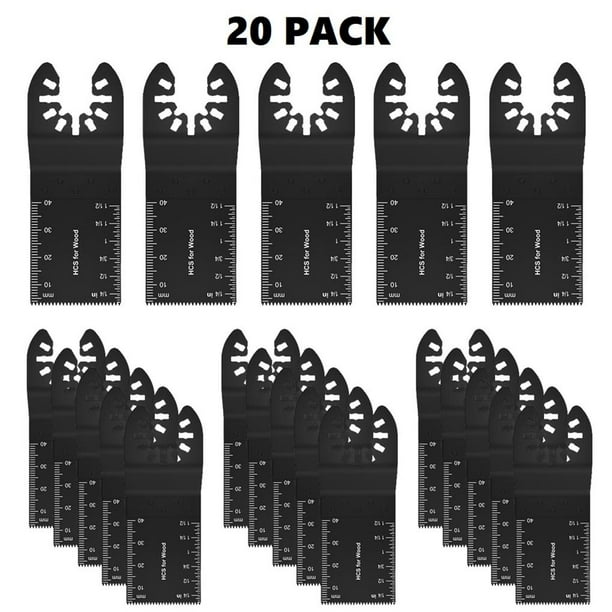 Cuchillas De Herramientas Oscilantes Eléctricas 34Mm Kit Multiherramienta Oscilante De Madera De Metal Multiherramienta 20 Piezas Inevent TO003403-00