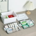 thumbnail image 4 of Aninhao 3 Tier Medical Storage Bin with Handle, Plastic First Aid Container Box 1 Pack, White, 4 of 8