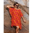 thumbnail image 3 of Ekouaer Women' Swimsuit Coverup Chiffon Floral Bathing Suit Cover Up Ruffled Summer Beachwear Bikini Coverups, 3 of 6