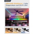 thumbnail image 3 of Ventilador de Techo Fanbulous 48" Montaje Empotrado con Luz RGB y Motor DC, 3 of 8