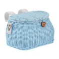 thumbnail image 3 of Kids Bike Basket Front Decoration Accessories Storage Basket Portable Detachable Blue, 3 of 9