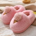 thumbnail image 3 of Nuevas zapatillas de invierno de algodón con dibujos animados para mujer, zapatos peludos de interior de suela gruesa para uso doméstico, zapatos cálidos de algodón medio antideslizantes para uso exte, 3 of 5