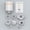 White/Orange, variant on YAHHU Smart Thermostatic Radiator Valve with LED Display Zigbee Heater Controller Black/White (4.13 inches / 10.5 cm)