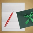 thumbnail image 2 of Please Invitation Cards Envelopes for Birthday Party 10Pcs Dark Green Ribbon Tie, 2 of 5