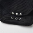 thumbnail image 4 of Newborn Baby Boy Clothes Long Sleeve Romper Solid Pants Outfits Set Black 9-12 Months, 4 of 6