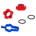 thumbnail image 2 of Tuerca de válvula Baoblaze adaptador Presta con Llave removedor de carrete de tubo interno Rojo, 2 of 5